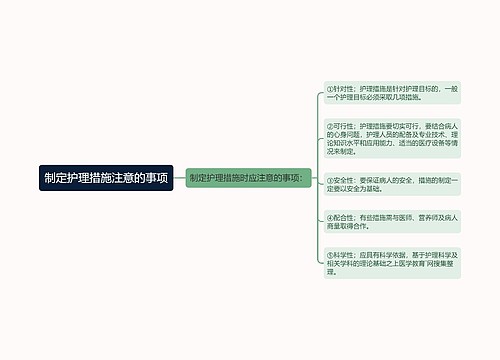 制定护理措施注意的事项