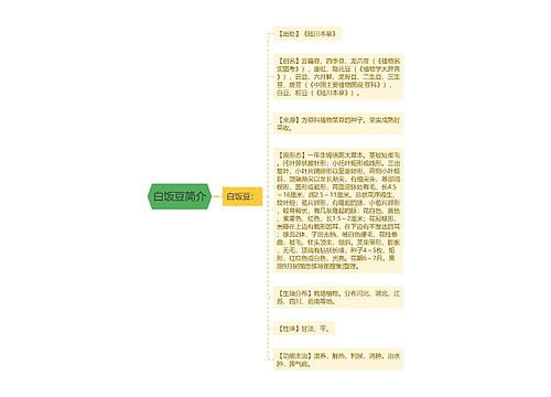 白饭豆简介