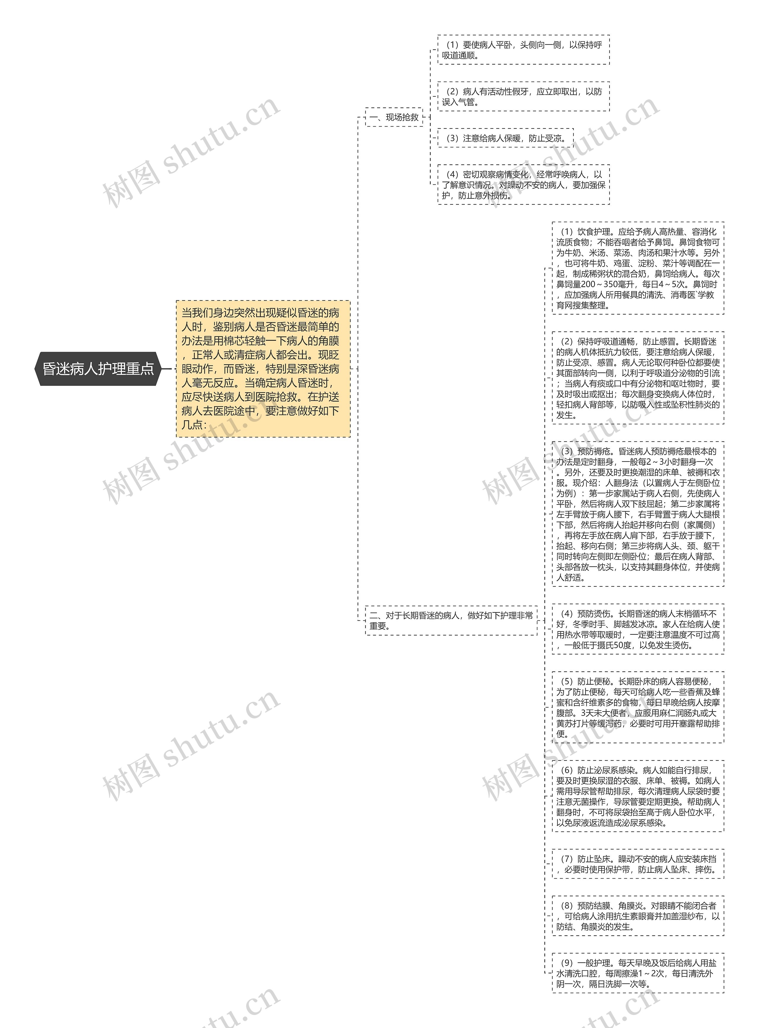 昏迷病人护理重点