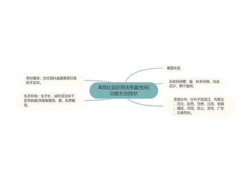 革质红菇的用法用量|性味|功能主治|性状