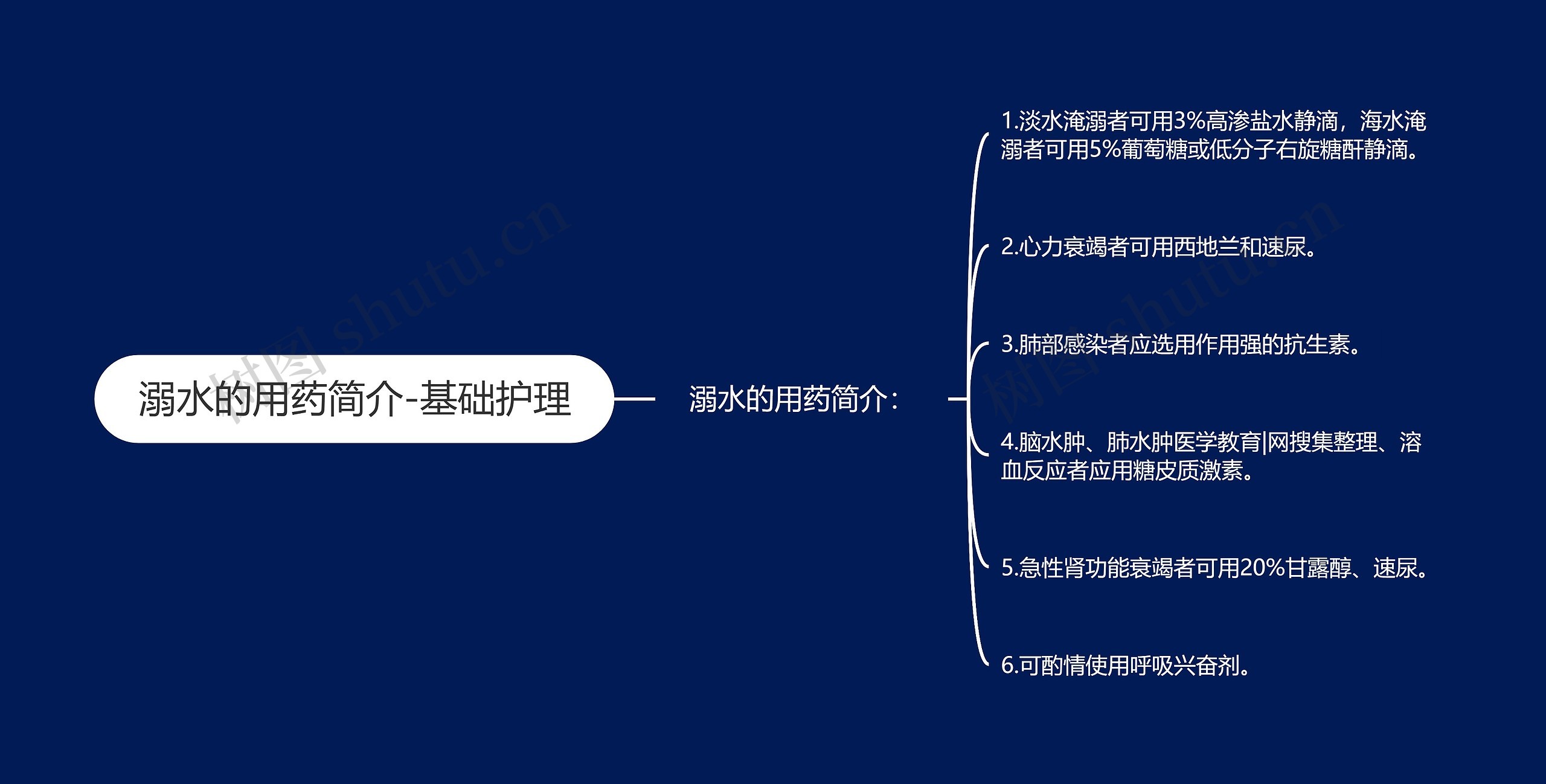 溺水的用药简介-基础护理