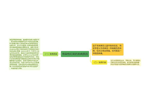 传染性红斑的发病原因