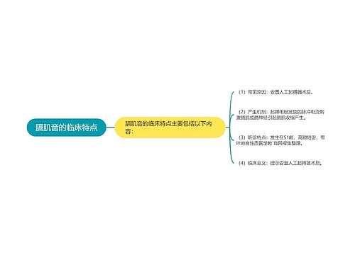 膈肌音的临床特点