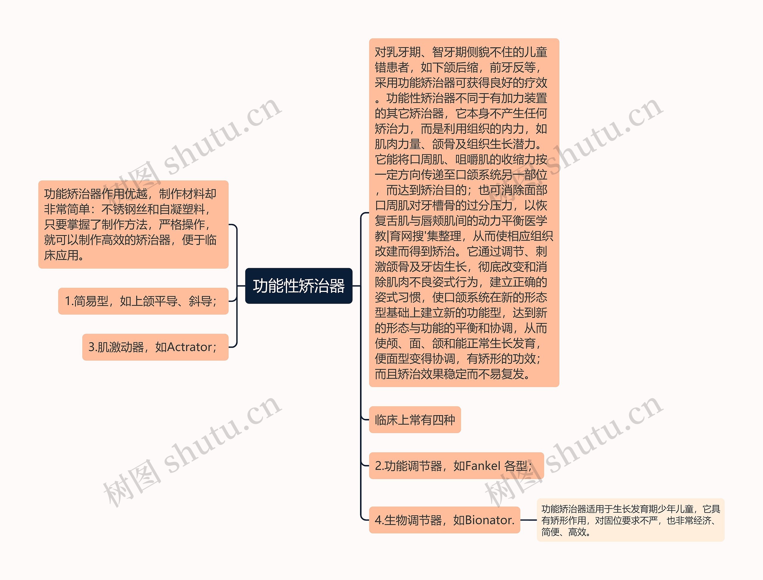 功能性矫治器思维导图