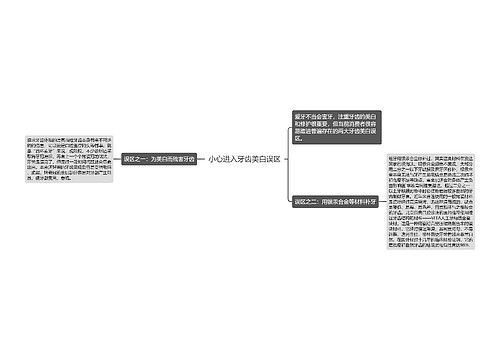 小心进入牙齿美白误区