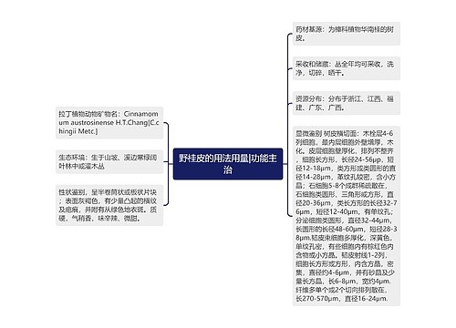 野桂皮的用法用量|功能主治