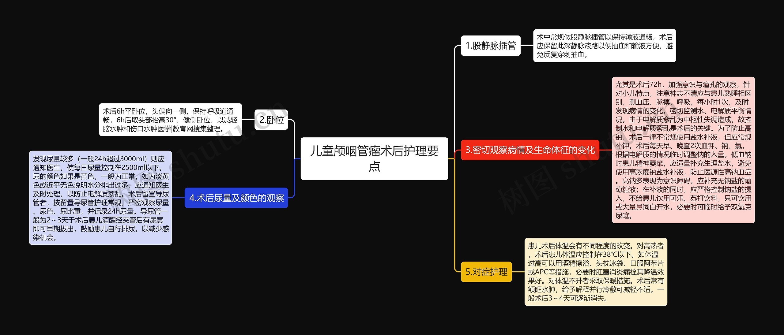 儿童颅咽管瘤术后护理要点