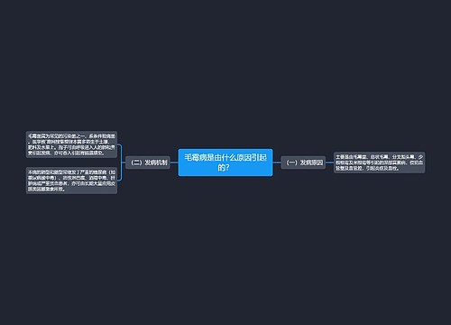 毛霉病是由什么原因引起的？