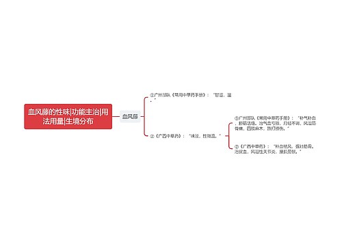 血风藤的性味|功能主治|用法用量|生境分布