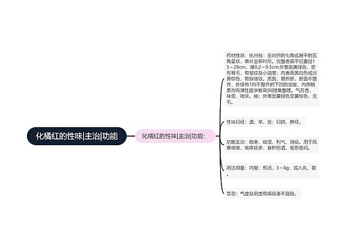 化橘红的性味|主治|功能