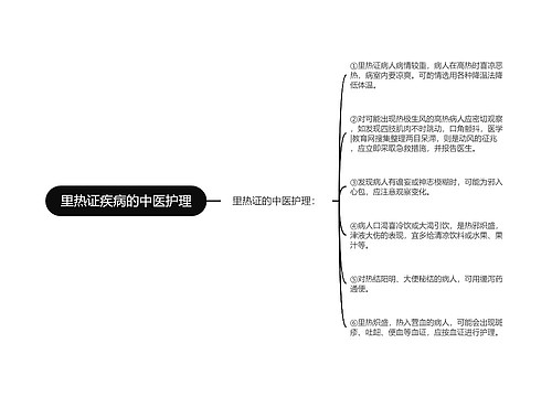 里热证疾病的中医护理