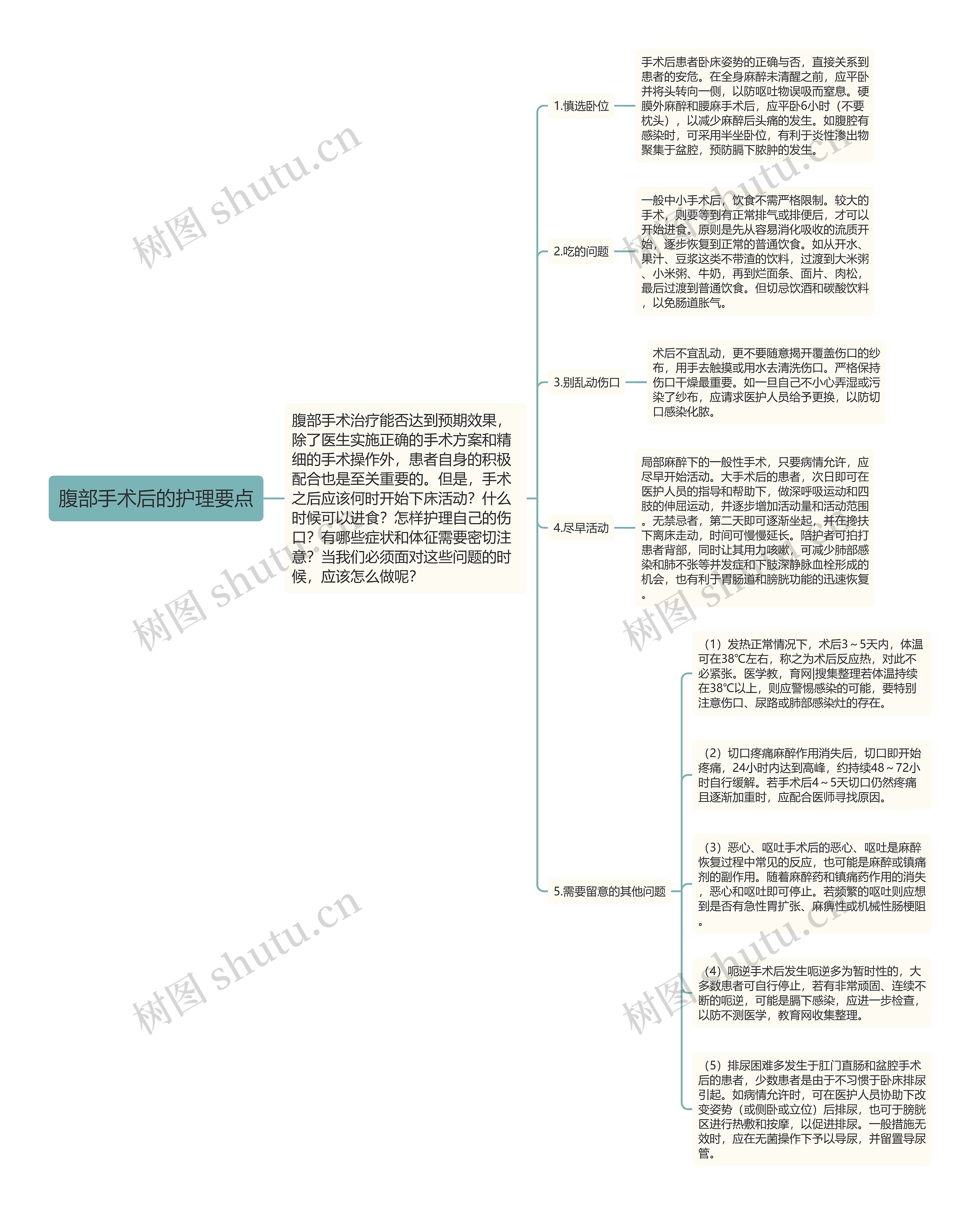 腹部手术后的护理要点