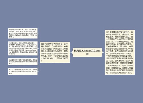 流行性乙型脑炎的发病原理