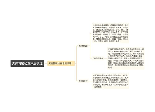 无痛胃镜检查术后护理