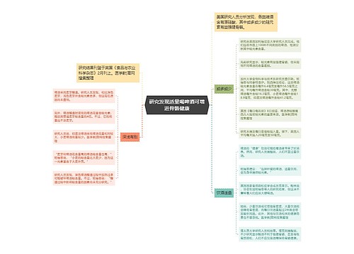 研究发现适量喝啤酒可增进骨骼健康