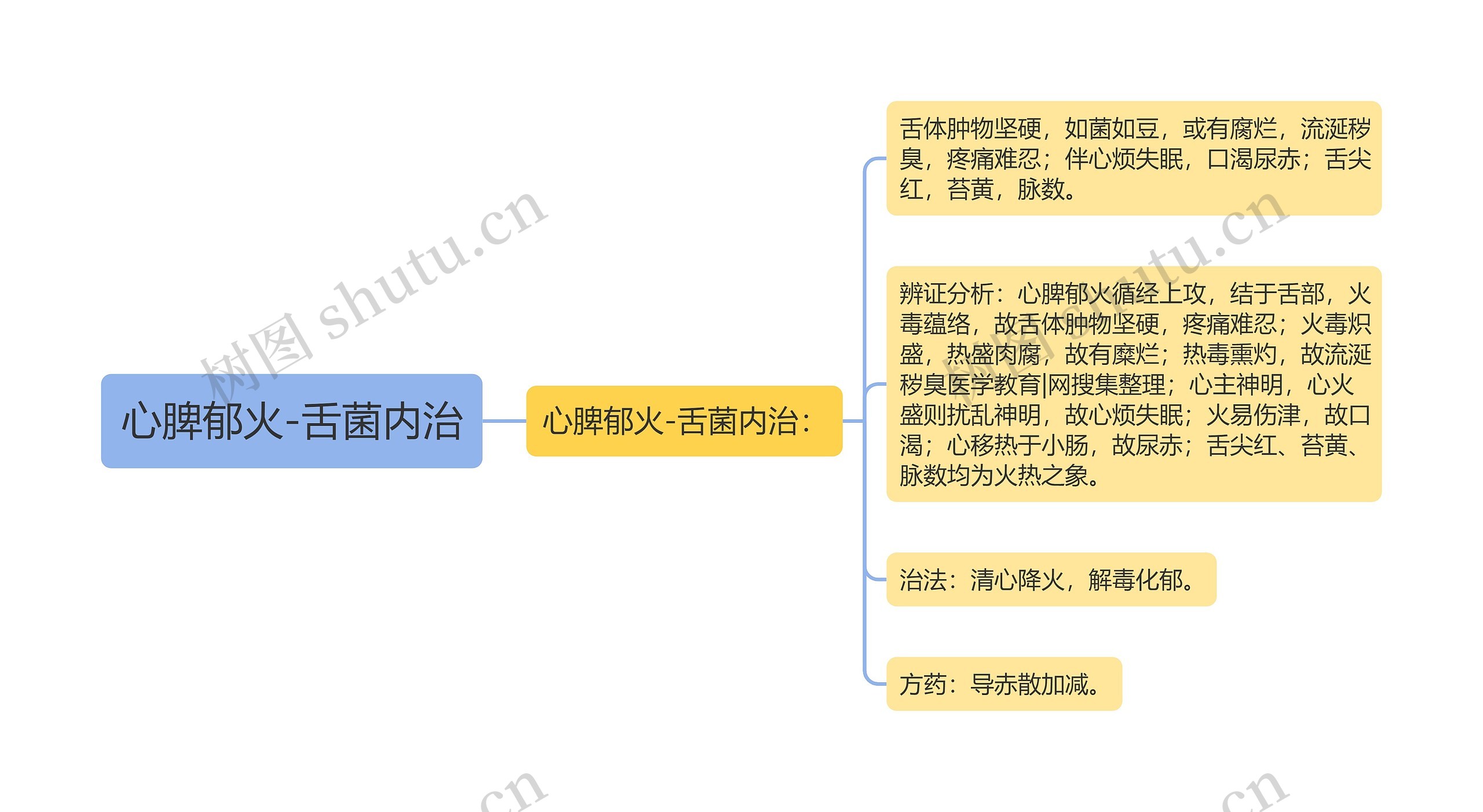 心脾郁火-舌菌内治思维导图