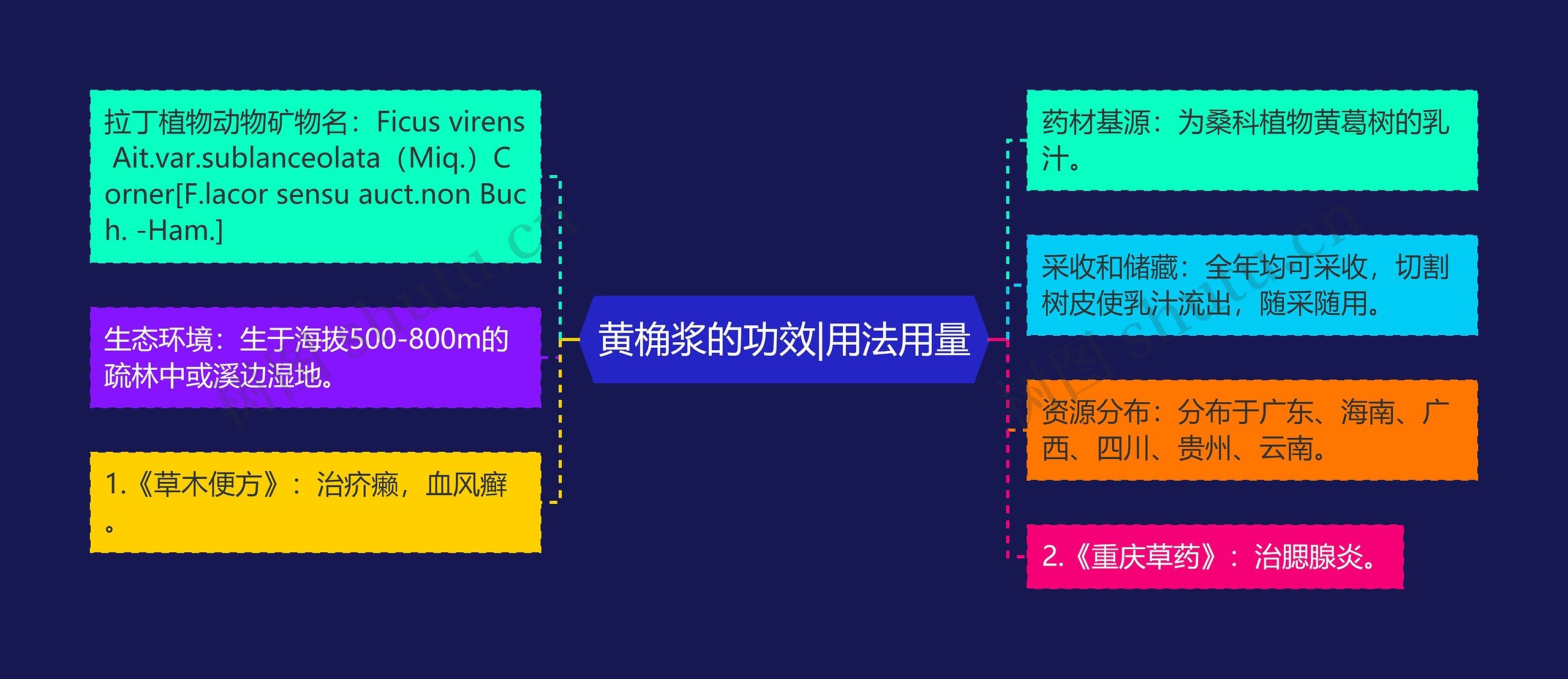 黄桷浆的功效|用法用量