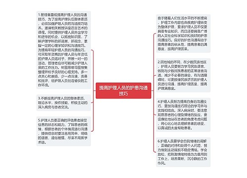 提高护理人员的护患沟通技巧