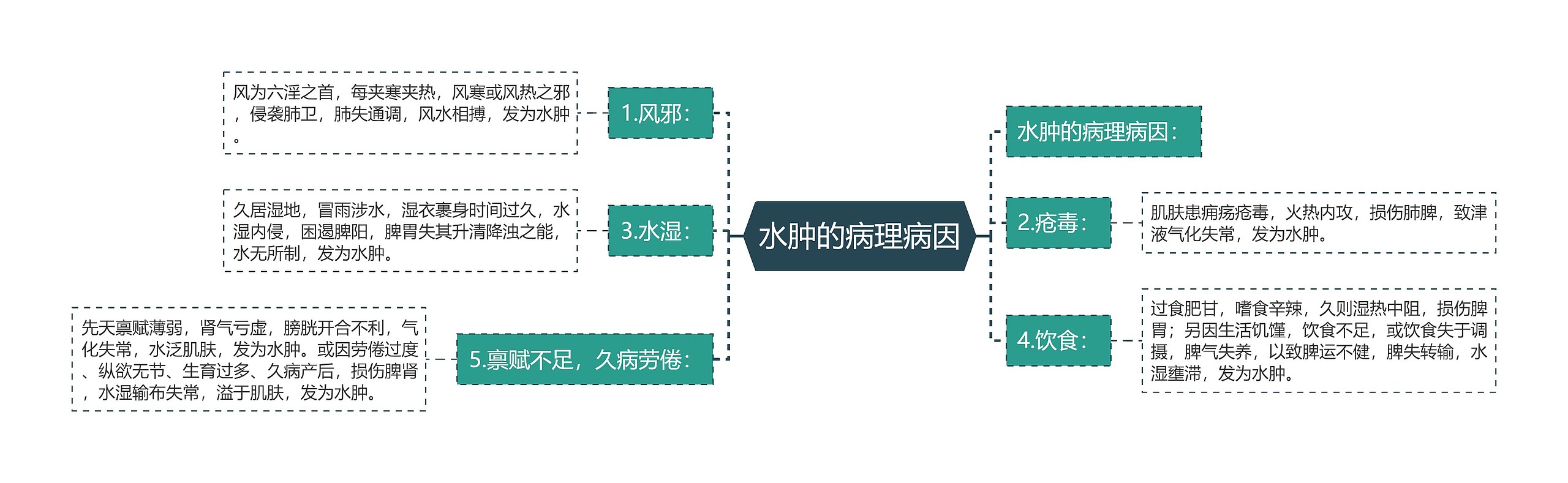 水肿的病理病因