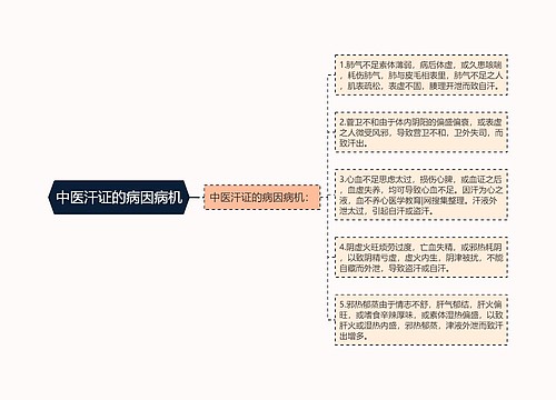 中医汗证的病因病机