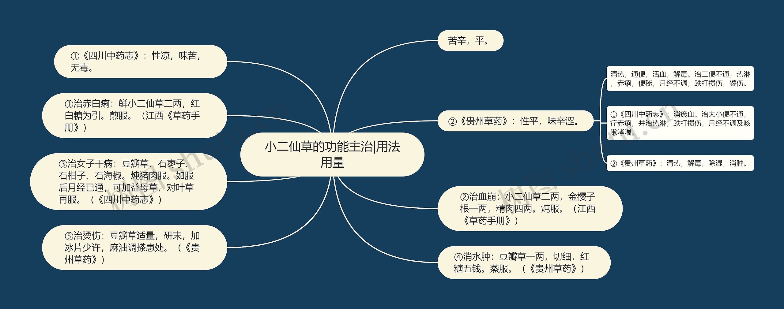 小二仙草的功能主治|用法用量