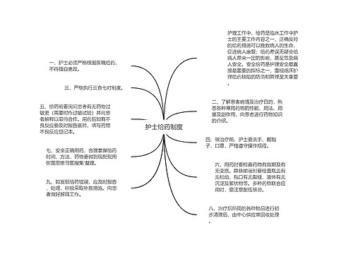 护士给药制度