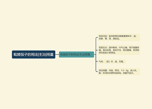 毗陵茄子的用法|主治|用量