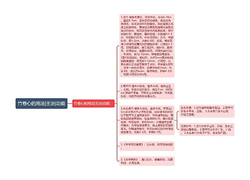 竹卷心的用法|主治|功能