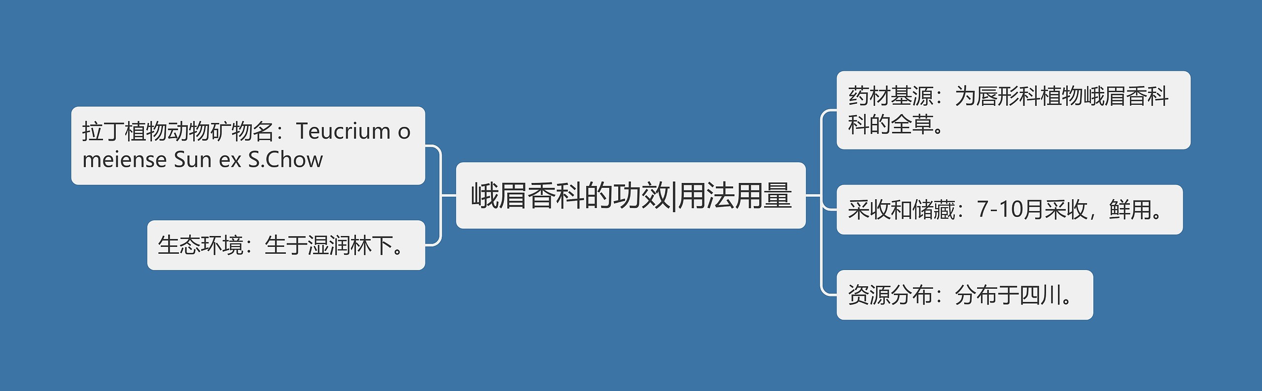 峨眉香科的功效|用法用量