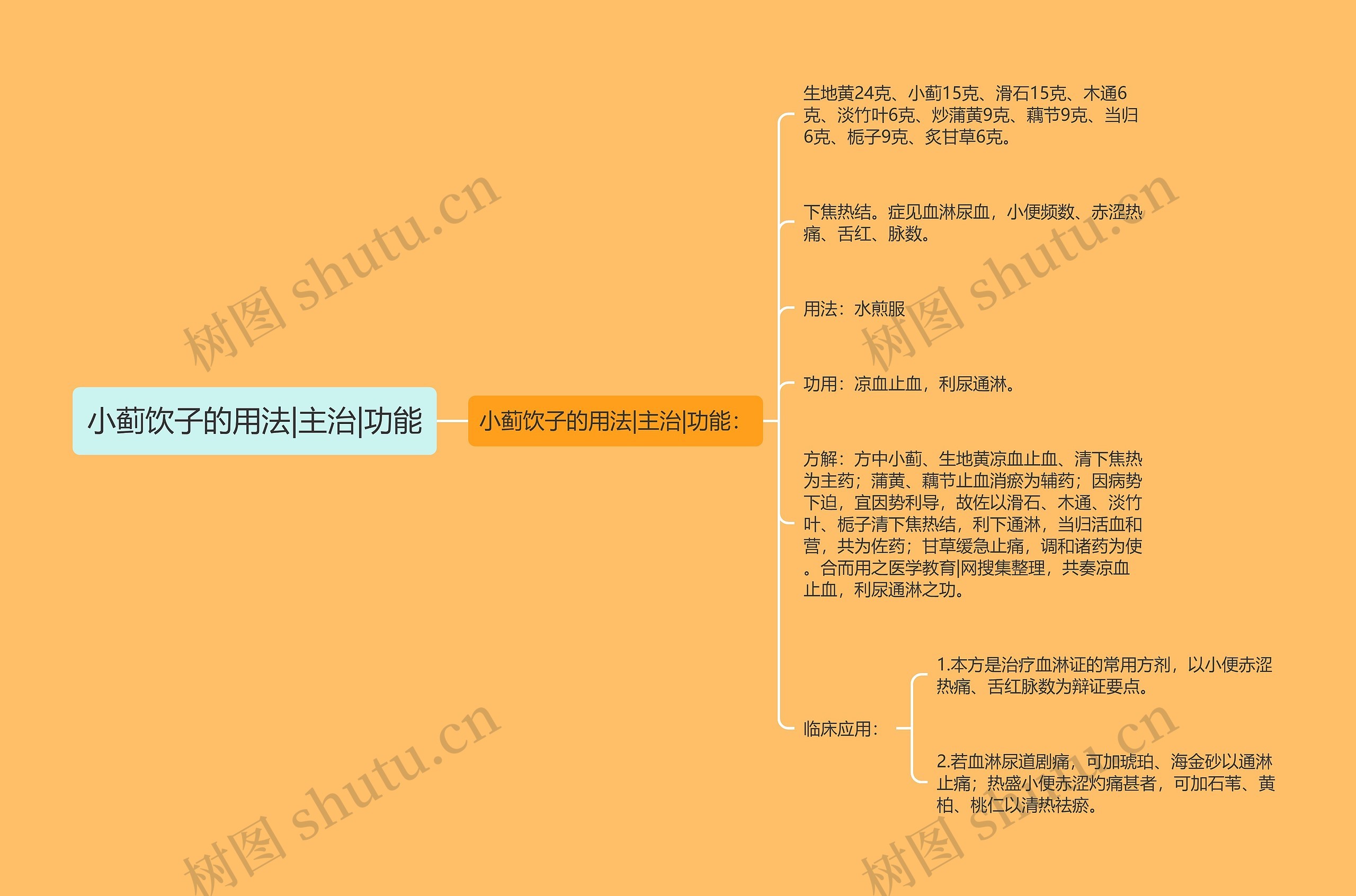 小蓟饮子的用法|主治|功能