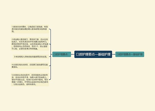 口腔护理要点—基础护理