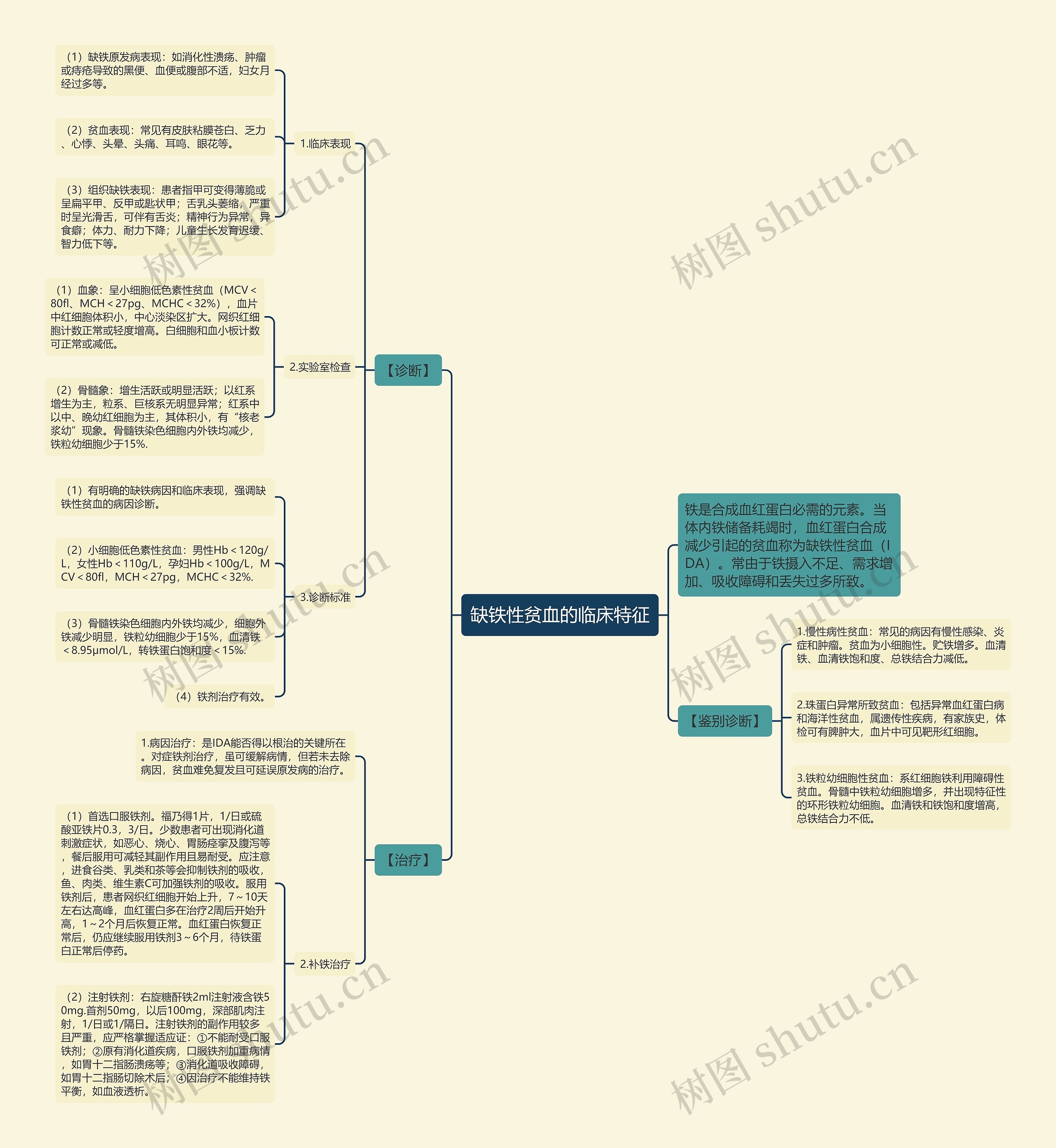 缺铁性贫血的临床特征 缺铁性贫血的临床特征