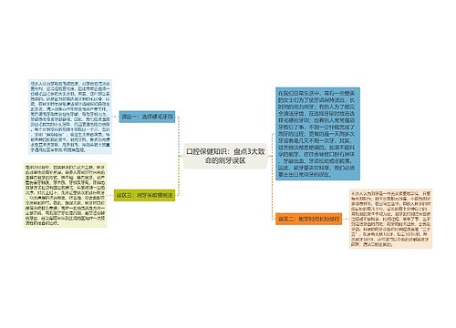 口腔保健知识：盘点3大致命的刷牙误区