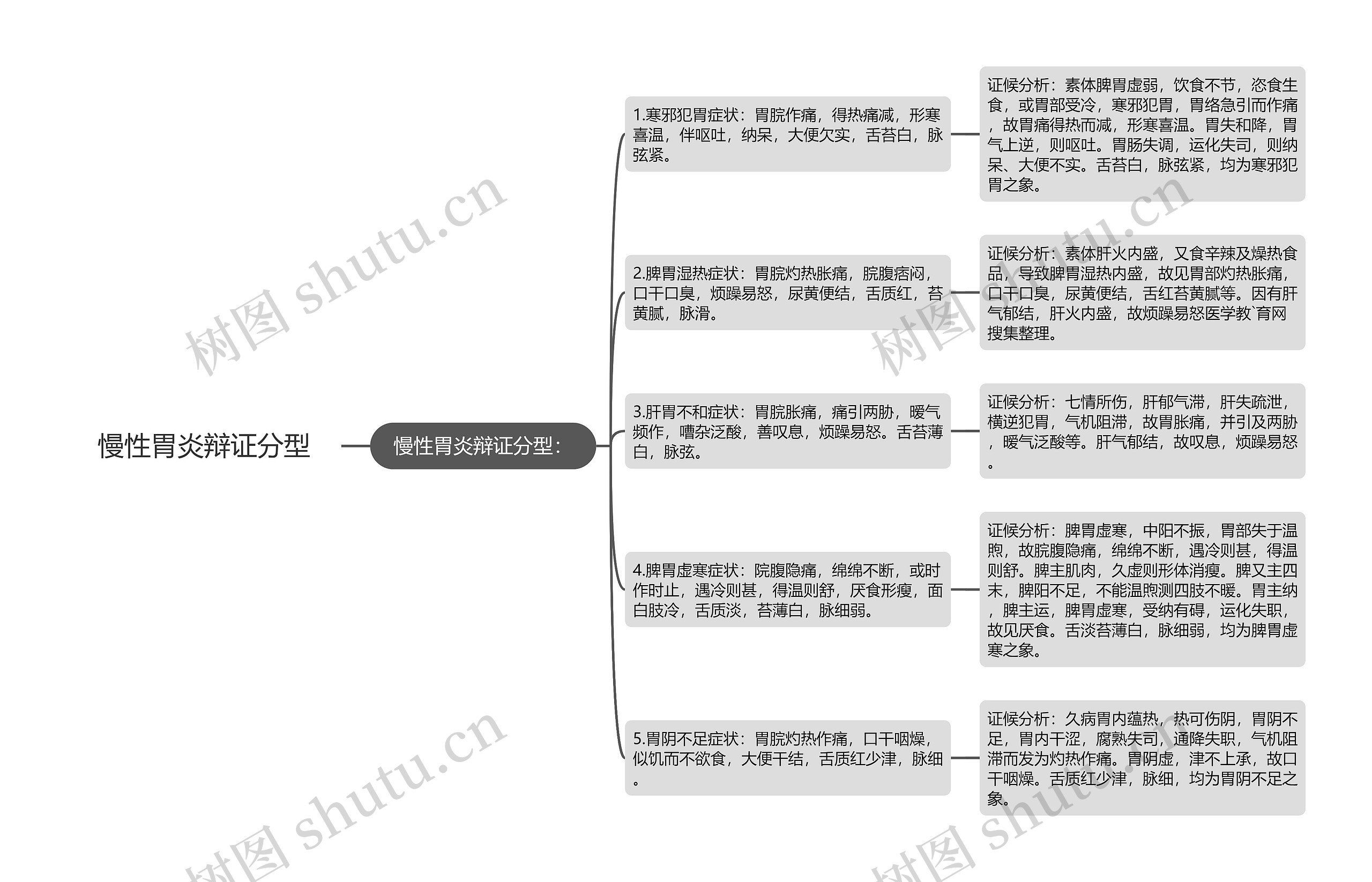 慢性胃炎辩证分型