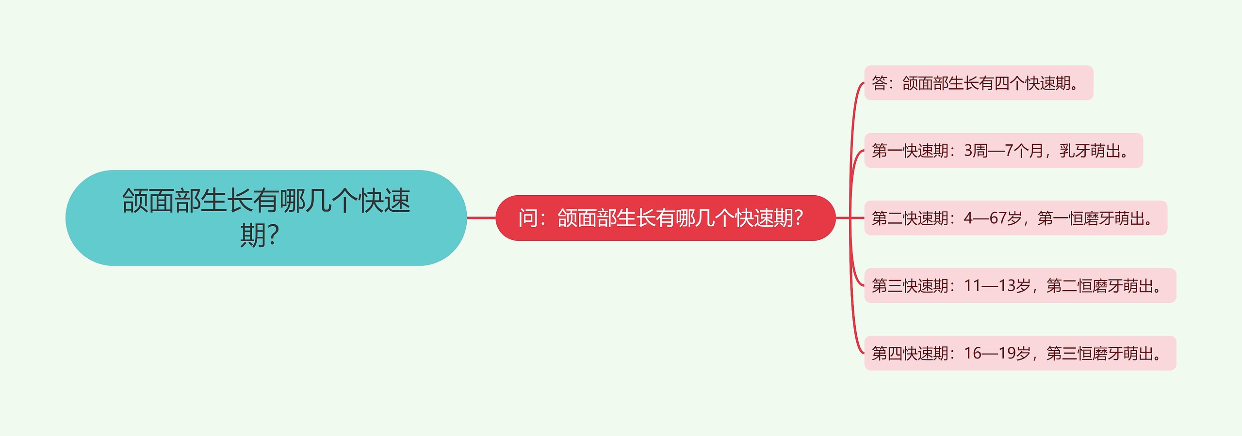颌面部生长有哪几个快速期？