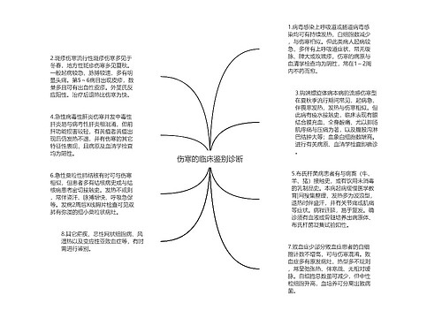 伤寒的临床鉴别诊断