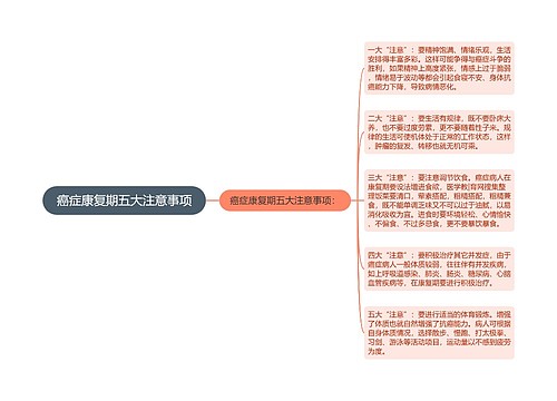 癌症康复期五大注意事项