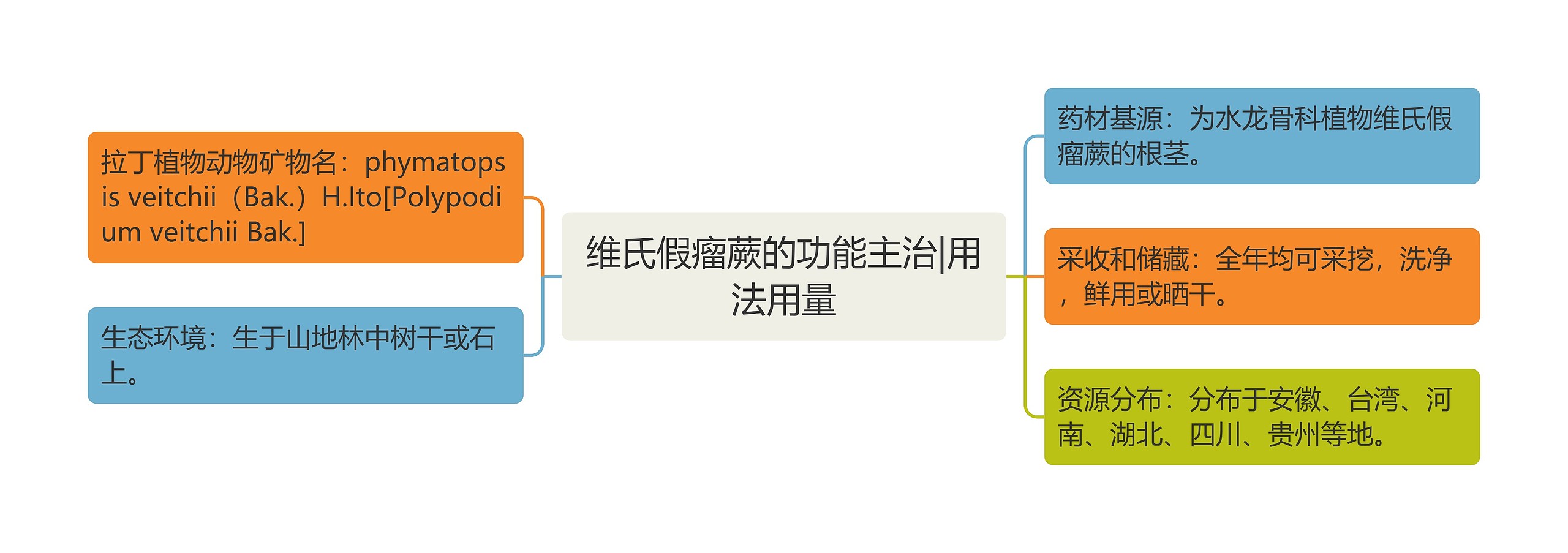 维氏假瘤蕨的功能主治|用法用量 维氏假瘤蕨的功能主治|用法用量