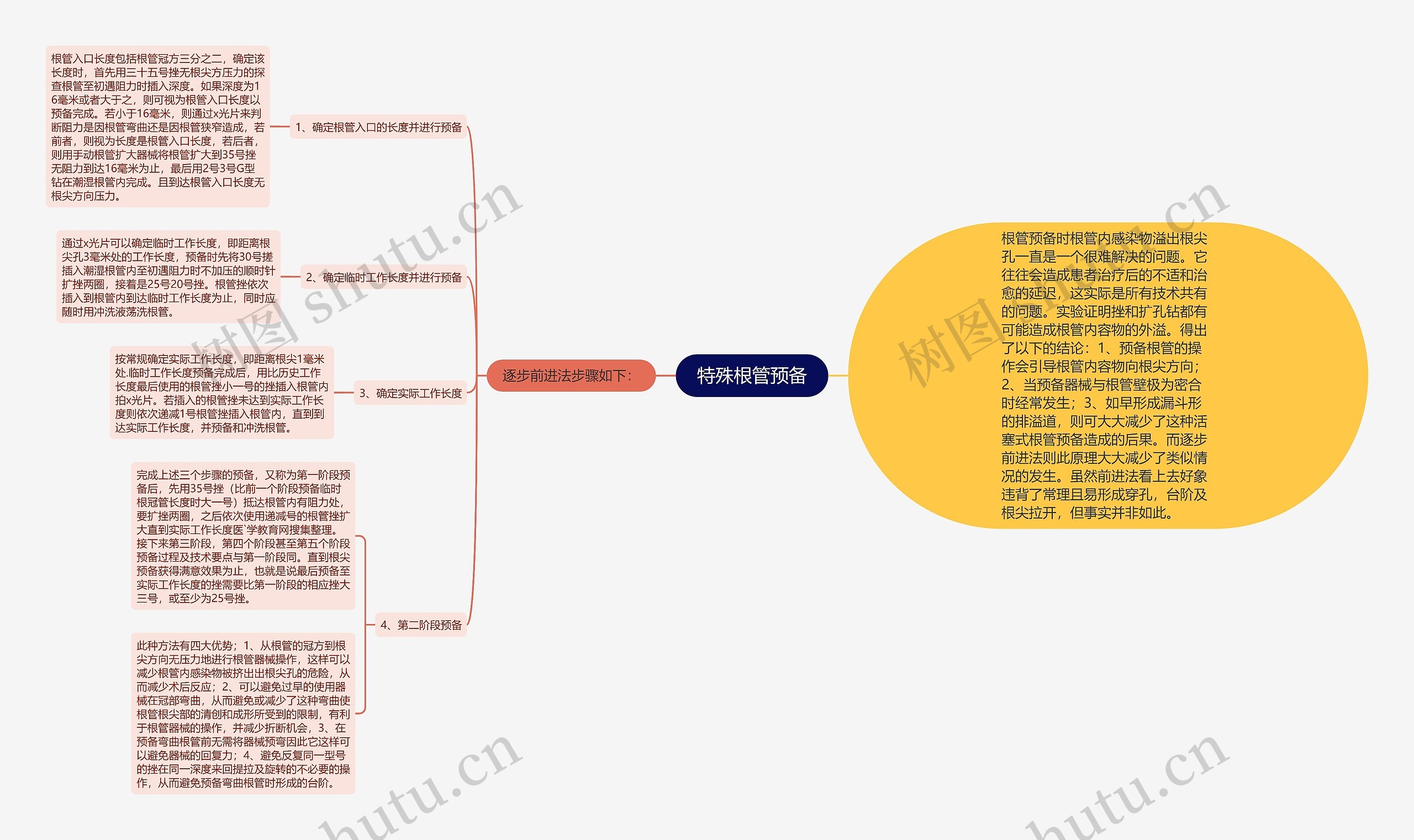 特殊根管预备思维导图