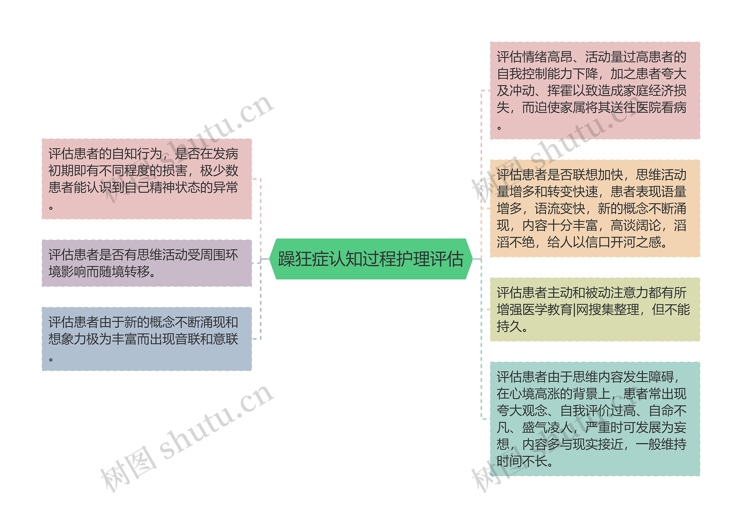 躁狂症认知过程护理评估