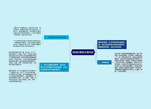 婚前检查的主要内容