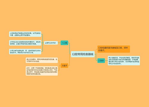 口腔常用检查器械