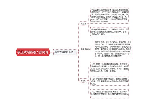 手压式给药吸入法简介