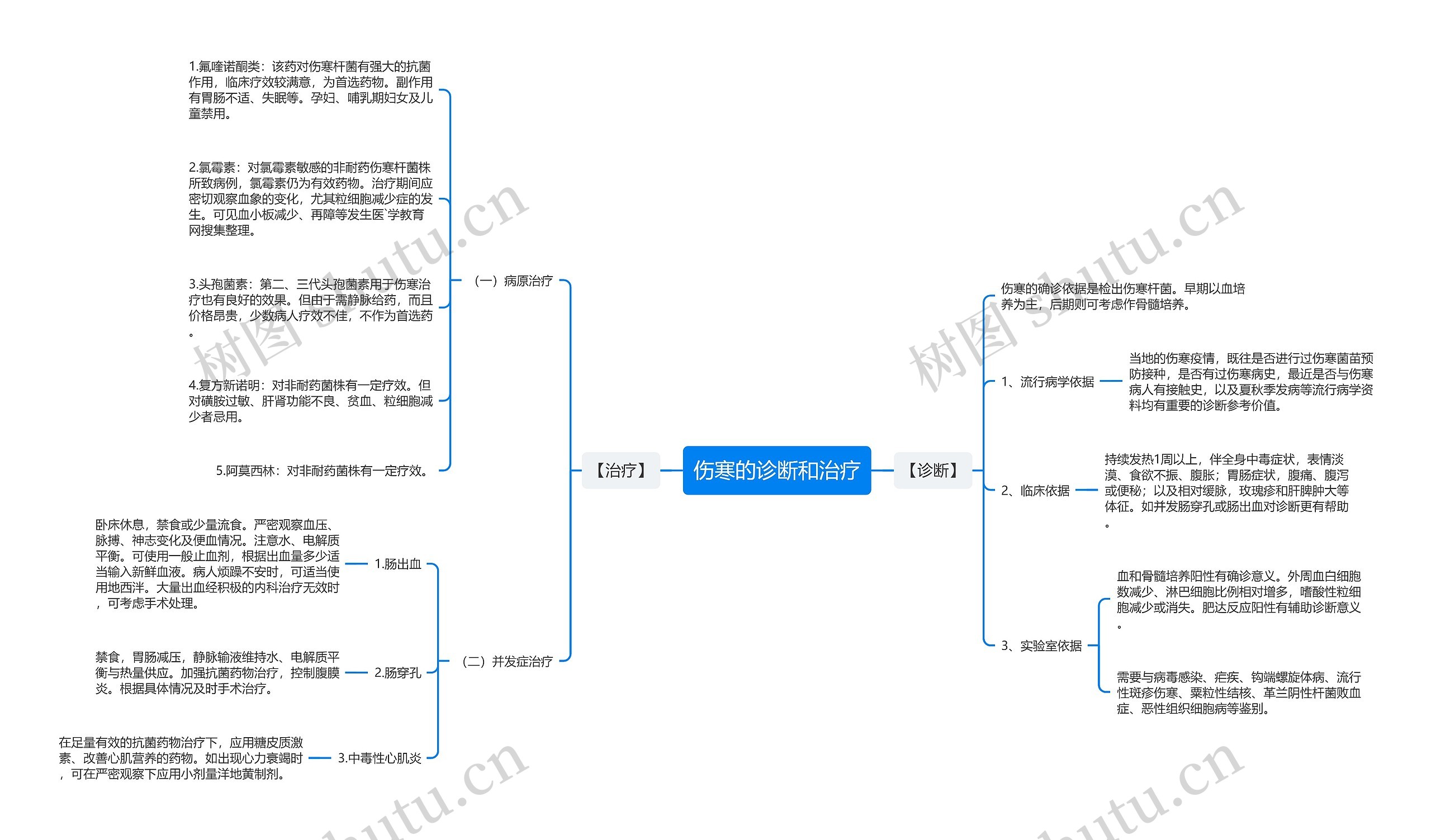 伤寒的诊断和治疗 伤寒的诊断和治疗