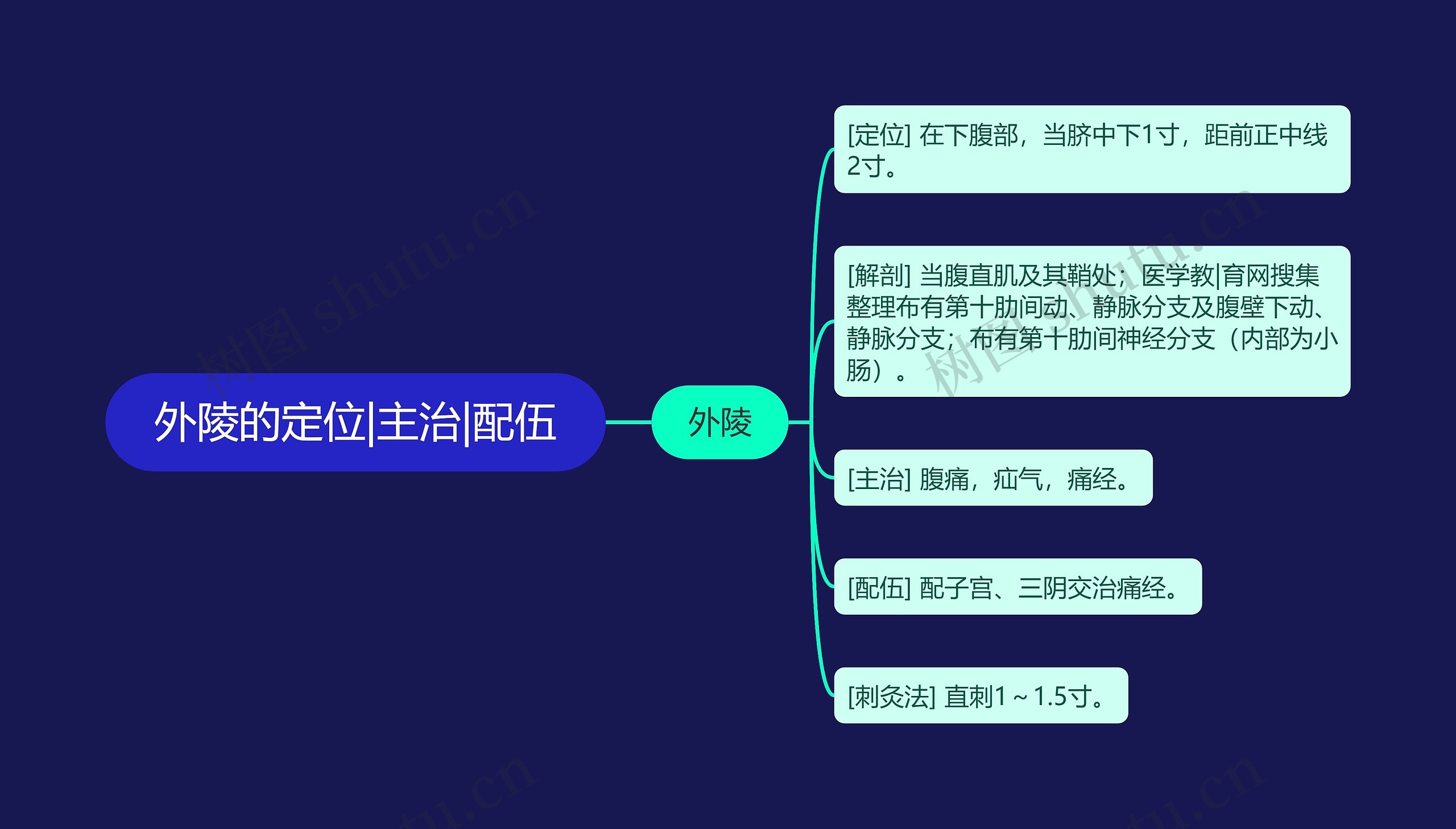 外陵的定位|主治|配伍 外陵的定位|主治|配伍