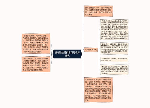 溃疡性结肠炎常见的临床症状