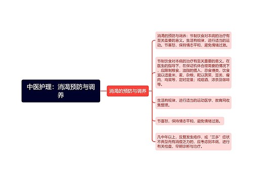 中医护理：消渴预防与调养