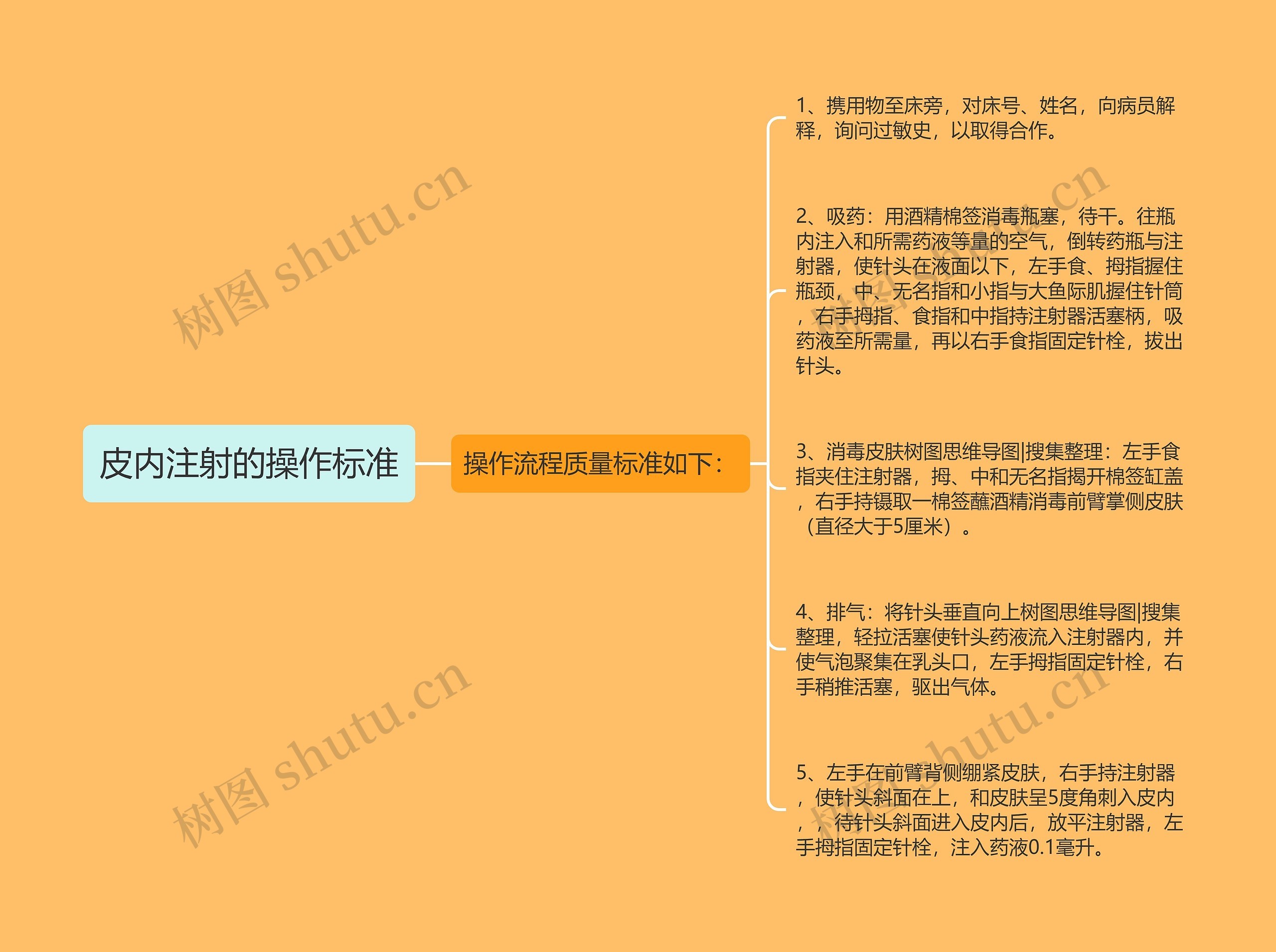 皮内注射的操作标准