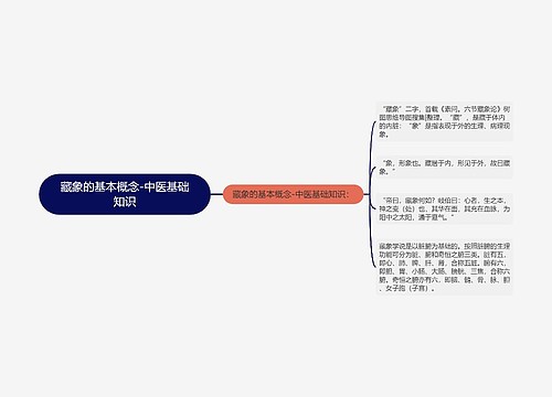 藏象的基本概念-中医基础知识