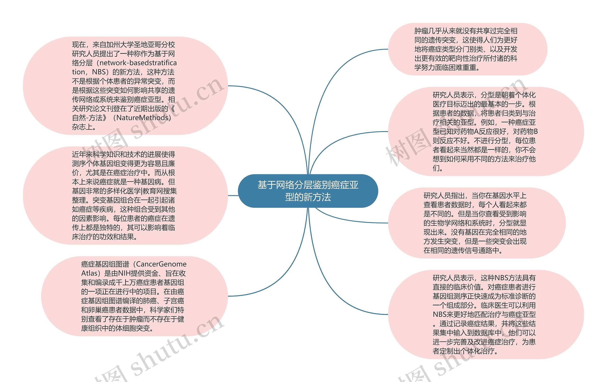 基于网络分层鉴别癌症亚型的新方法思维导图